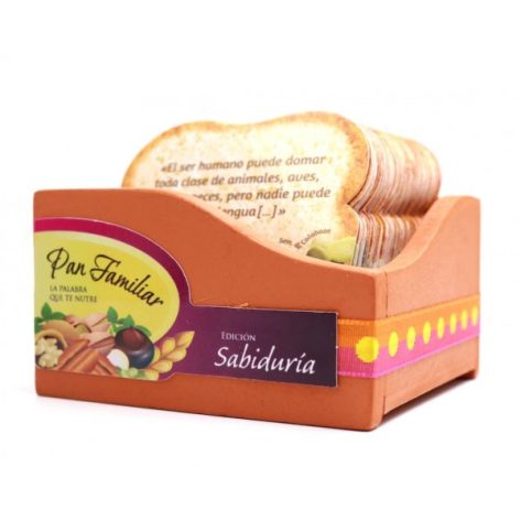 PAN FAMILIAR C/150 TARJETAS SABIDURIA MADERA NTV