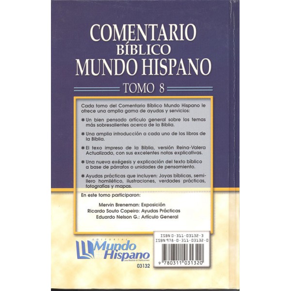 Cometario Biblico Mundo Hispano T-8 Salmos
