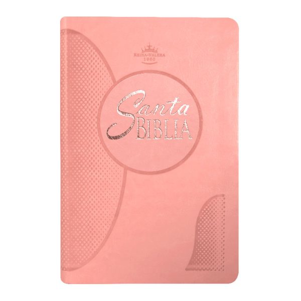 Biblia mediana mex letra grande RVR60 - Rosa claro