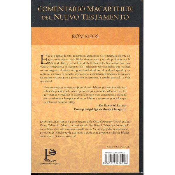 Comentario Macarthur Romanos 1 Tomo