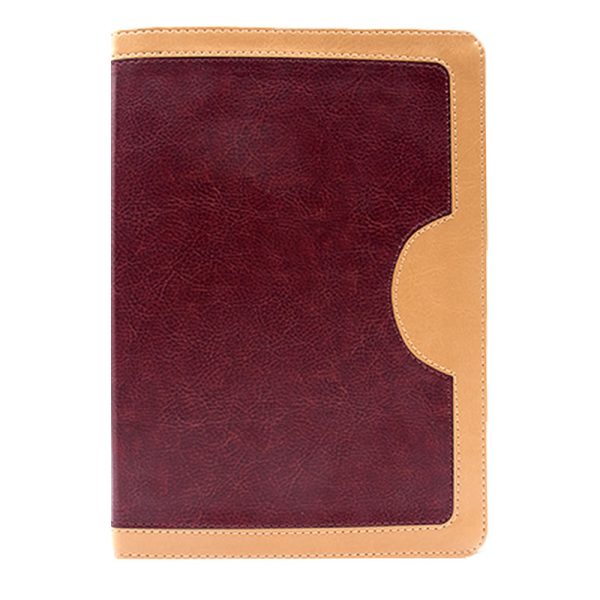 Biblia de estudio vida plena RVR60 - Rojo y beige