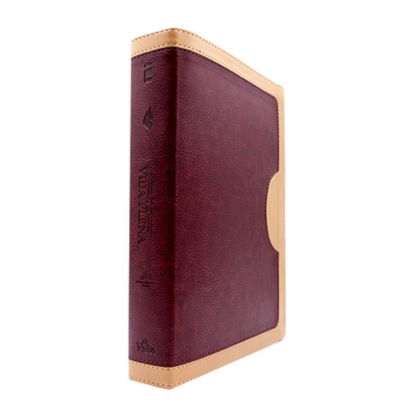 Biblia de estudio vida plena RVR60 - Rojo y beige - Image 3