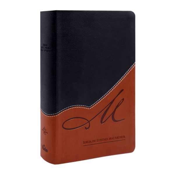 Biblia de estudio MacArthur  RVR60 - Negra y café - Image 3
