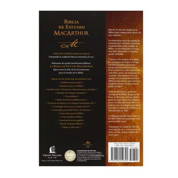 Biblia de estudio MacArthur  RVR60 - Rústica - Image 4