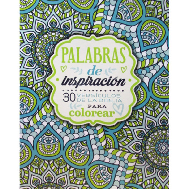 Palabras de inspiración libro para colorear