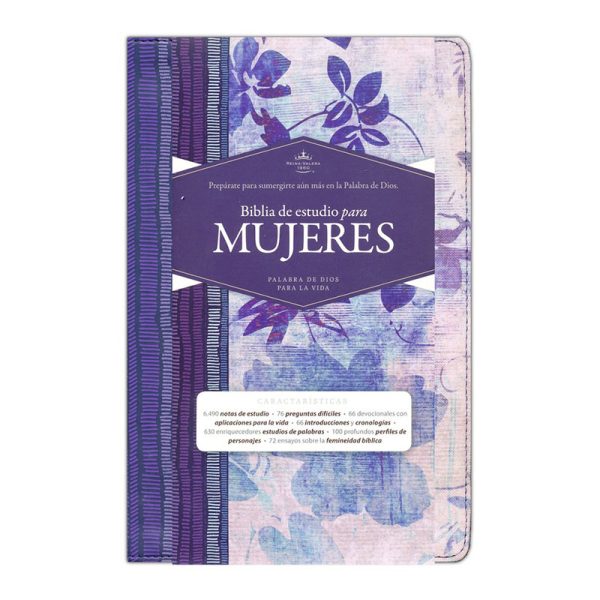 Biblia de estudio para mujeres RVR60 - Púrpura - Floreada - Índice