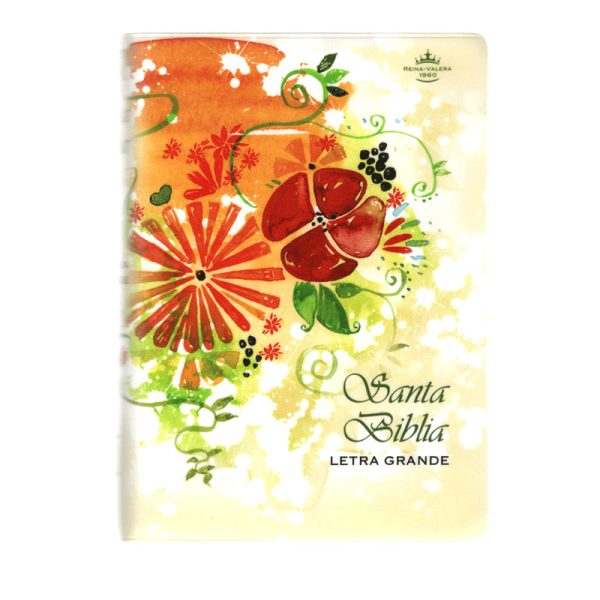 Biblia chica floral RVR60 - Crema