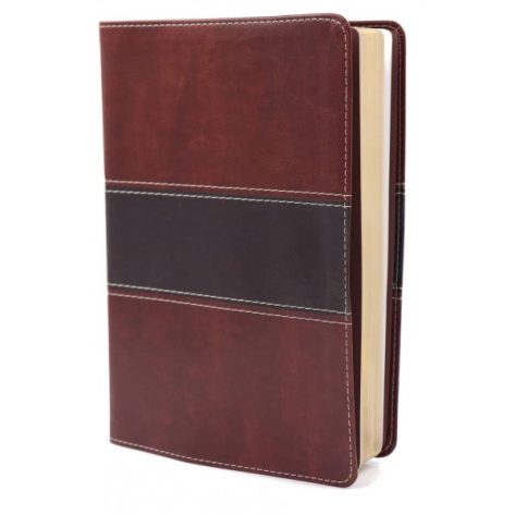BIBLIA RV60 DEL PESCADOR LETRA GRANDE CAOBA SIMIL PIEL