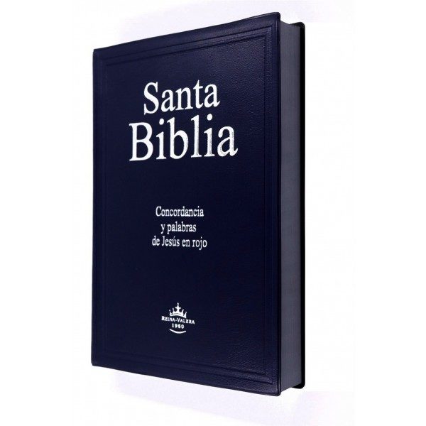 BIBLIA RVR60 LETRA GIGANTE VINIL AZUL