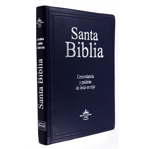 BIBLIA RVR60 LETRA GIGANTE VINIL AZUL