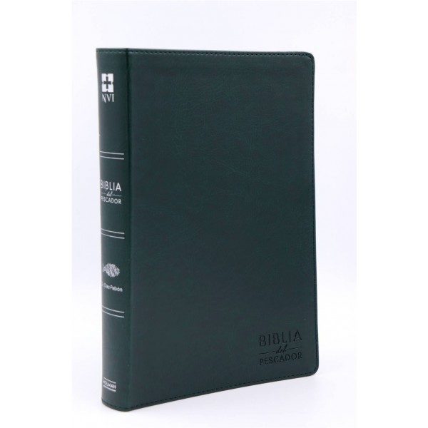 BIBLIA NVI DEL PESCADOR LETRA GRANDE VERDE SIMIL PIEL