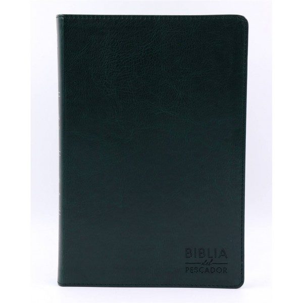 BIBLIA NVI DEL PESCADOR LETRA GRANDE VERDE SIMIL PIEL