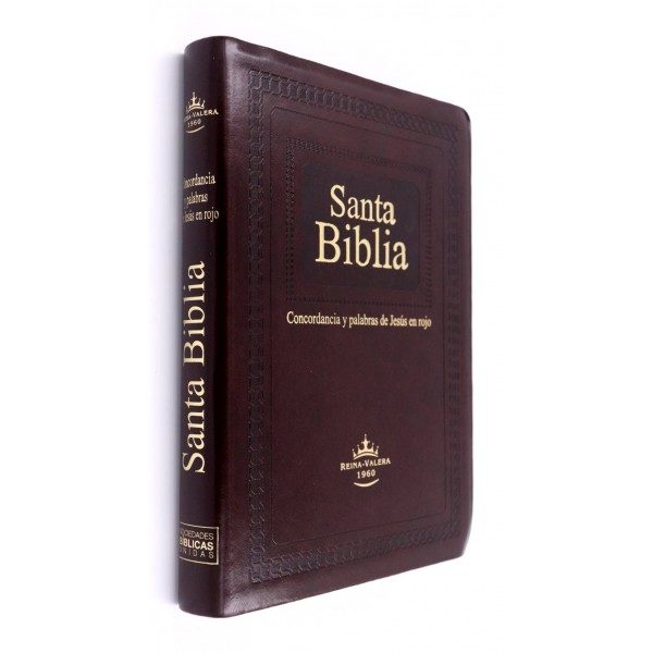 BIBLIA RVR60 RELIEVE LUJO COLOR CAFE RVR086CLGIPJR