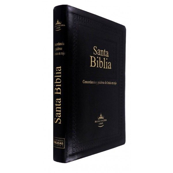 BIBLIA RVR60 RELIEVE LUJO COLOR NEGRO RVR086CLGIPJR