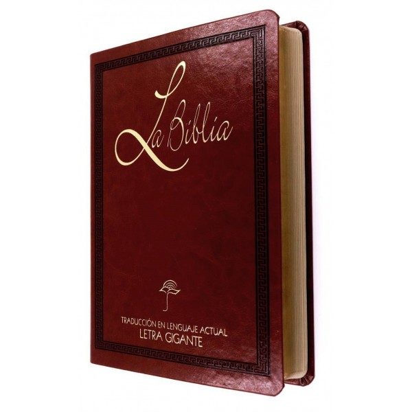 BIBLIA TLA LETRA GIGANTE MARRON