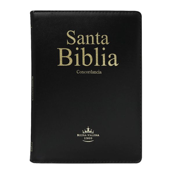 Biblia grande letra gigante preta RVR60 - Negra – Cierre