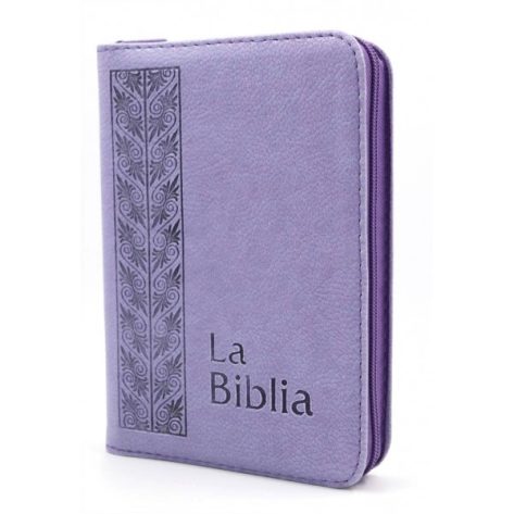 BIBLIA TLA MEDIANA CIERRE LETRA GRANDE LILA