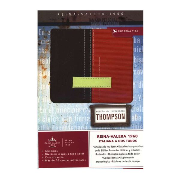Biblia de referencia Thompson RVR60 - Personal - Marrón y terracota
