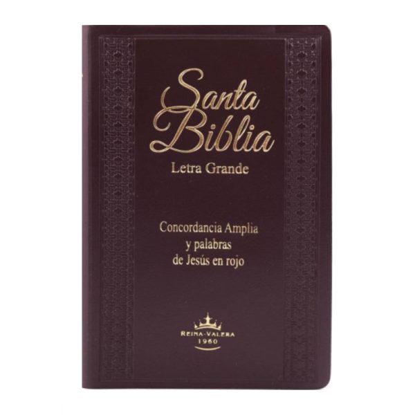 Biblia mediana letra grande RVR60 - Vino - Índice – Vinil