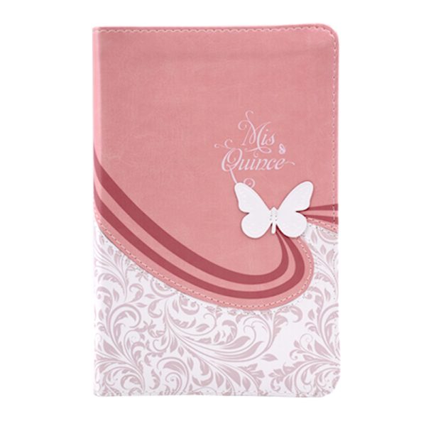 Biblia mis quince RVR60 - Rosa y blanco