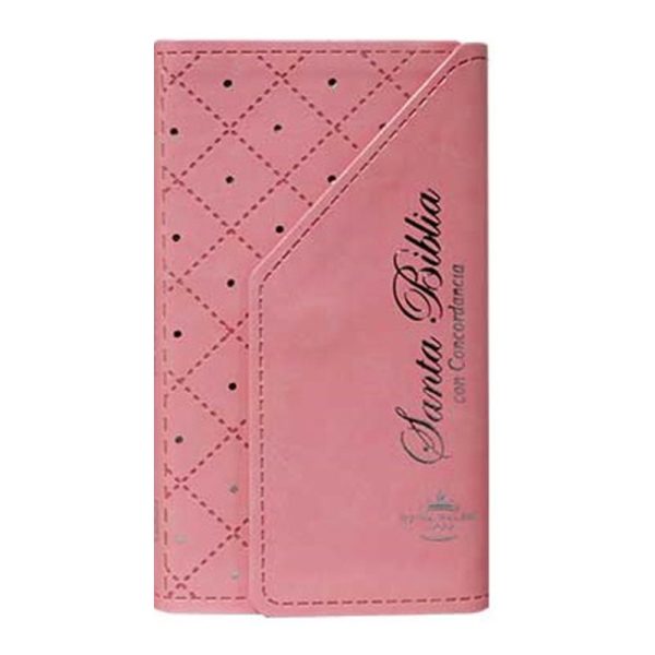 Biblia cartera RVR60 – Rosa claro - Solapa con imán
