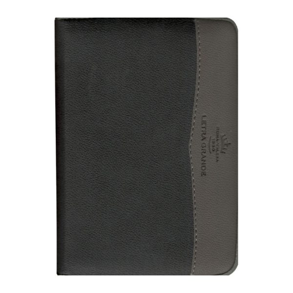 Biblia chica RVR60 - Dúo tono - Gris y negro - Cierre