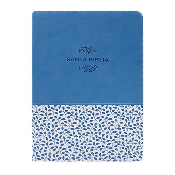 Biblia con referencias ultrafina letra grande NTV - Azul