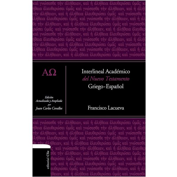 Interlineal académico del Nuevo Testamento Griego - Español