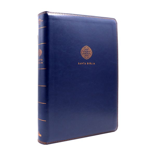 Biblia supergigante leathersoft RVR60 – Azul – Cierre - Image 3