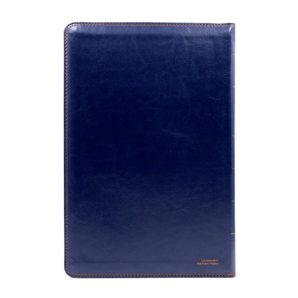 Biblia supergigante leathersoft RVR60 – Azul – Cierre - Image 4