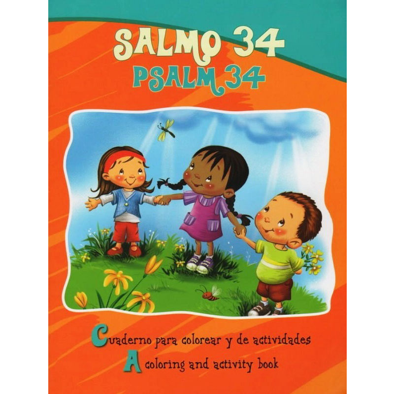 Salmo 34 cuaderno para colorear – Bilingüe – Librería Maranatha