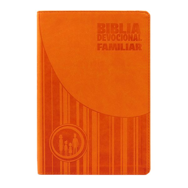 Biblia devocional familiar NBV – Lujo – Naranja