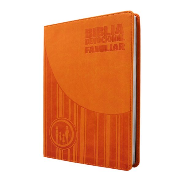 Biblia devocional familiar NBV – Lujo – Naranja - Image 2
