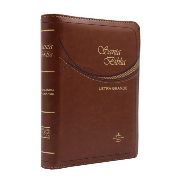 Biblia chica letra grande RVR60 - Café - Cierre - Image 3