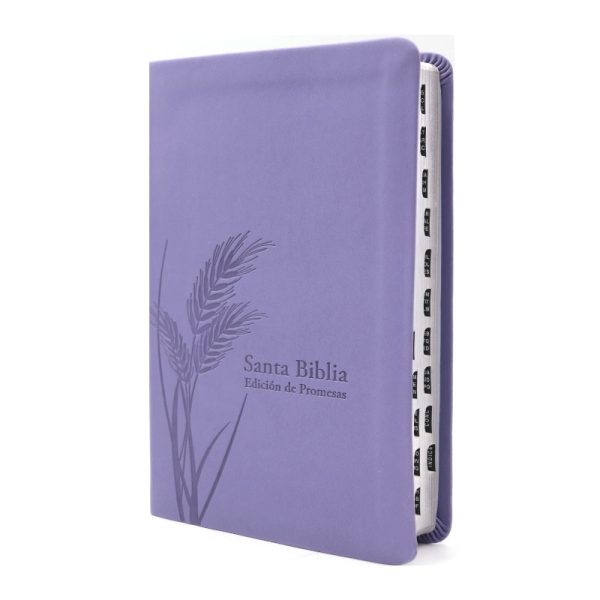 Biblia de promesas tamaño manual RVR60 – Lavanda – Índice - Image 2