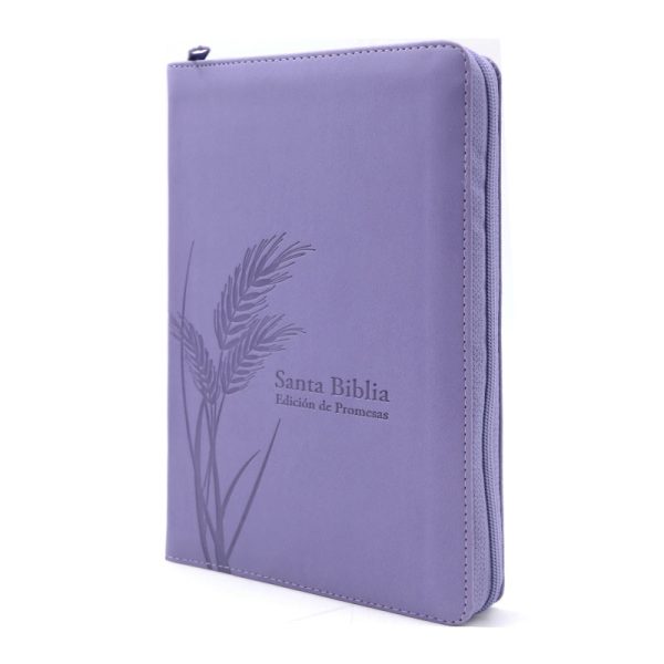 Biblia de promesas tamaño manual RVR60 – Lavanda – Cierre – Índice - Image 2