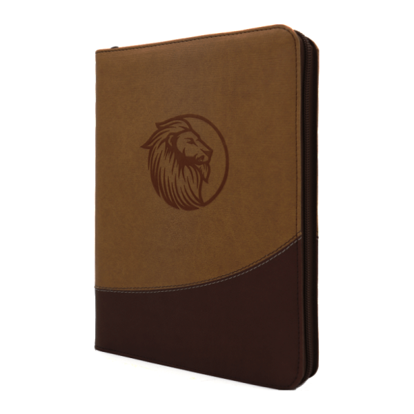 Biblia letra gigante león con QR RVR60 – Beige y café – Índice – Cierre - Image 2