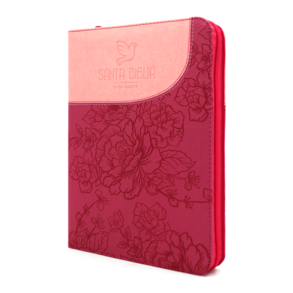 Biblia letra gigante paloma con QR RVR60 – Fucsia y rosa – Índice – Cierre - Image 2
