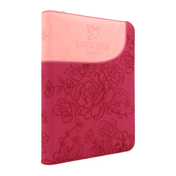 Biblia letra gigante paloma con QR RVR60 – Fucsia y rosa – Índice – Cierre - Image 3