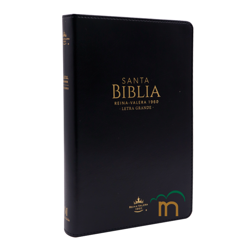 Biblia manual letra grande RVR60 - Negra - Cierre - Image 3