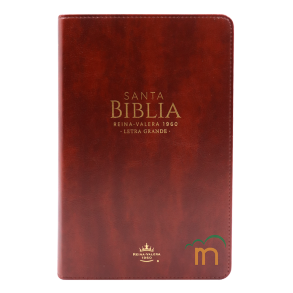 Biblia manual letra grande RVR60 - Café - Cierre