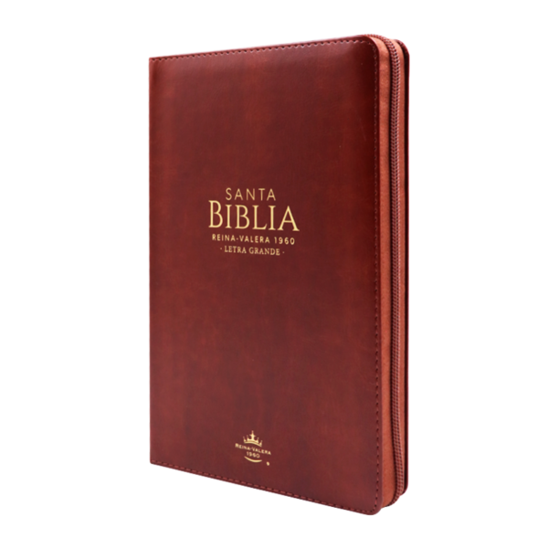 Biblia manual letra grande RVR60 - Café - Cierre - Image 2