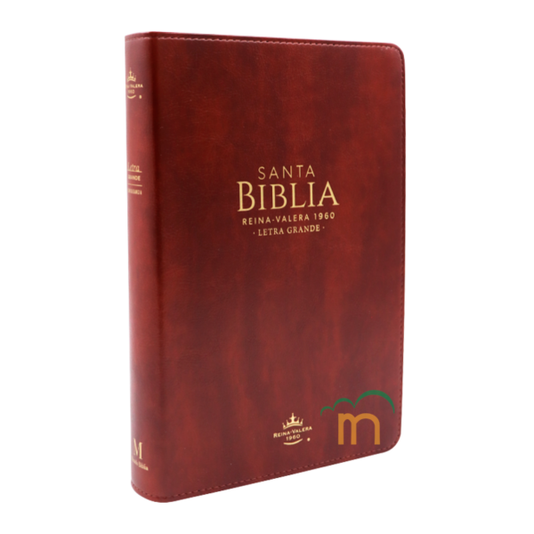 Biblia manual letra grande RVR60 - Café - Cierre - Image 3