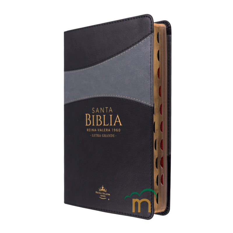 Biblia manual letra grande RVR60 - Negro y gris - Índice - Image 2