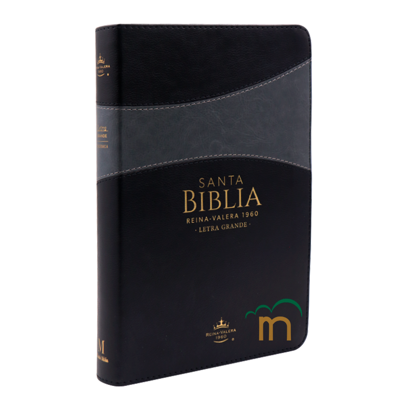 Biblia manual letra grande RVR60 - Negro y gris - Índice - Image 3