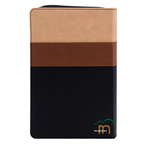 Biblia manual letra gigante RVR60 - Beige, café y negro - Cierre - Image 3