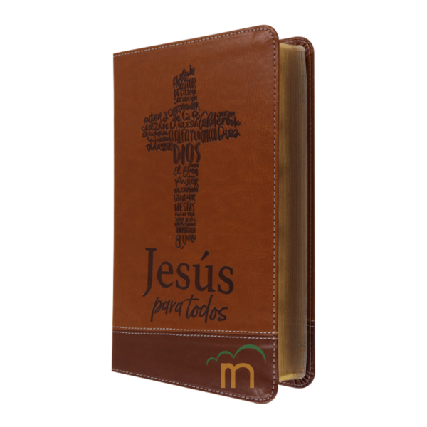 Biblia de promesas tamaño manual RVR60 - Jesús para todos - Café - Image 2