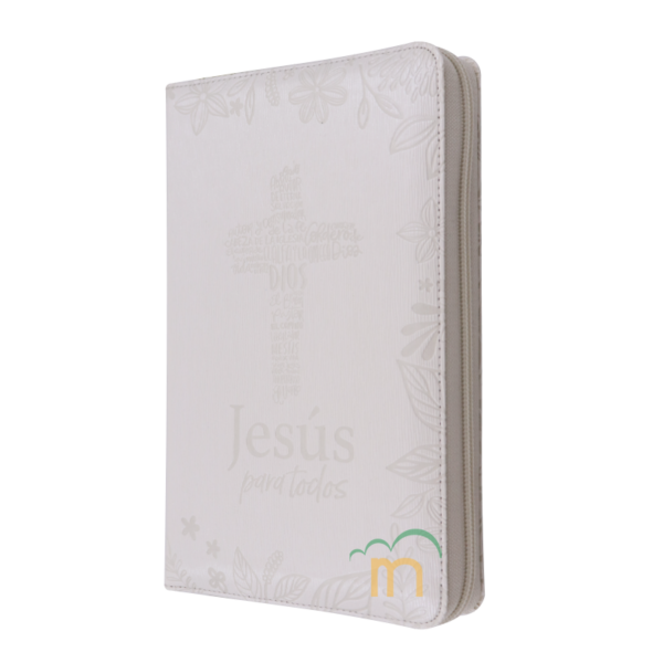 Biblia de promesas tamaño manual RVR60 - Jesús para todos - Marfil - Cierre - Image 2