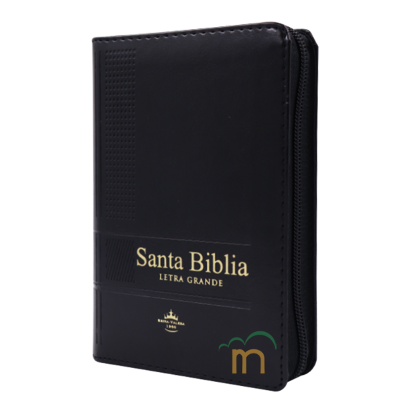 Biblia bolsillo letra grande RVR60 - Negra - Cierre - Índice - Image 2