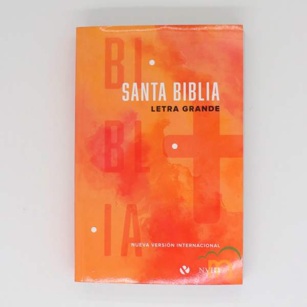 Biblia manual letra grande NVI - Naranja